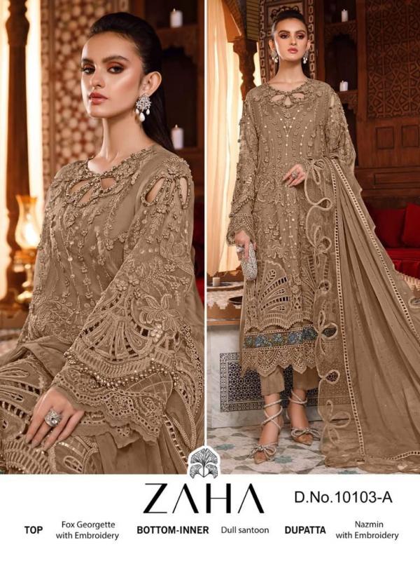 Zaha Habeeba Vol 1 Georgette Embroidery Pakistani Salwar Kameez